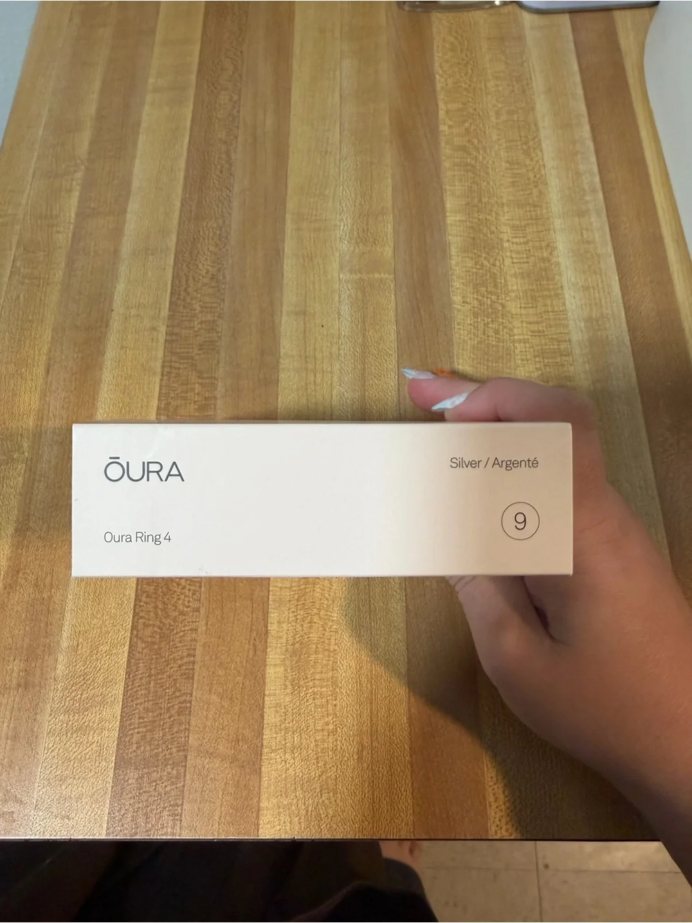 BRAND NEW Oura Ring 4 Smart Ring in Silver - SIZE 9